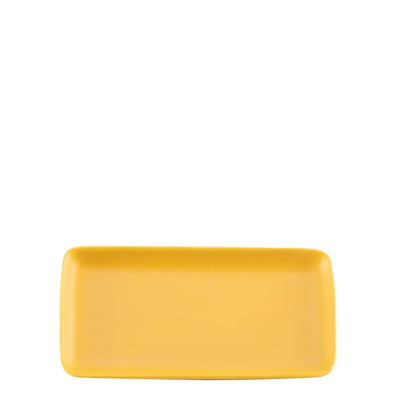 Piatto rettangolare 12,5 x 23 cm Levante Ocra - Zafferano