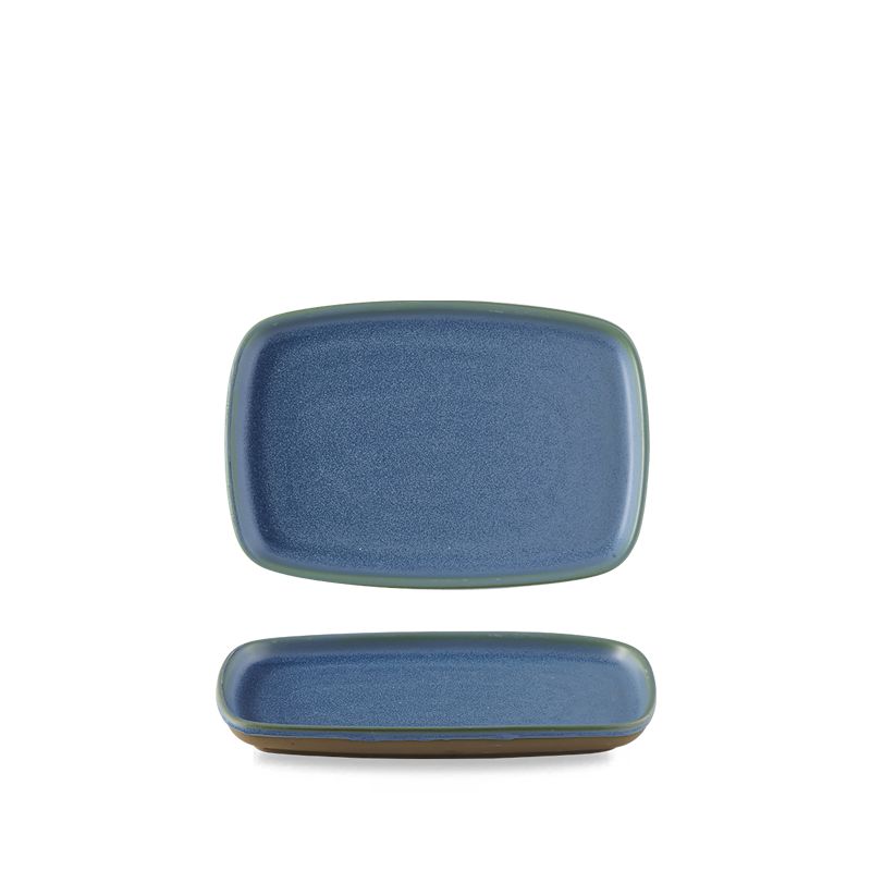 Piatto Rettangolare 22 X 15 Cm Emerge Oslo Blue - Churchill