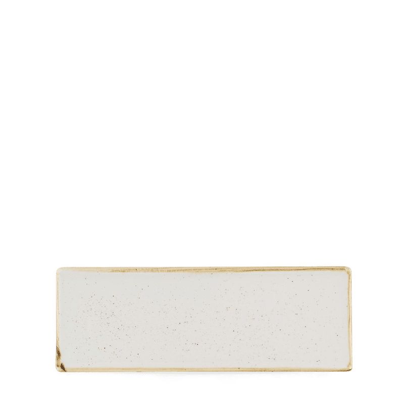 Piatto Rettangolare 25X9cm Stonecast Barley White - Churchill