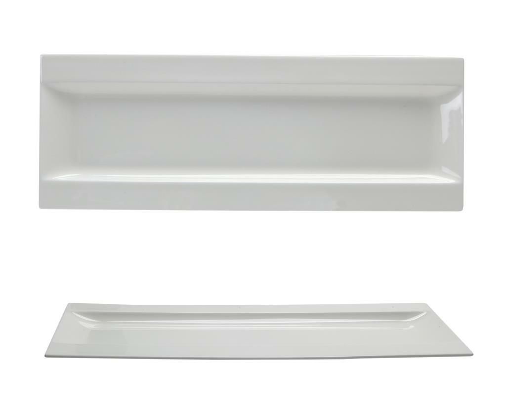Piatto Rettangolare Ala 40 x 17 cm Gourmet Bone China - Tirolix