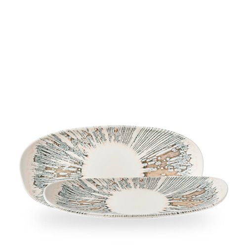 Piatto Rettangolare Organic Opal 30 cm Lyra Pink - Churchill