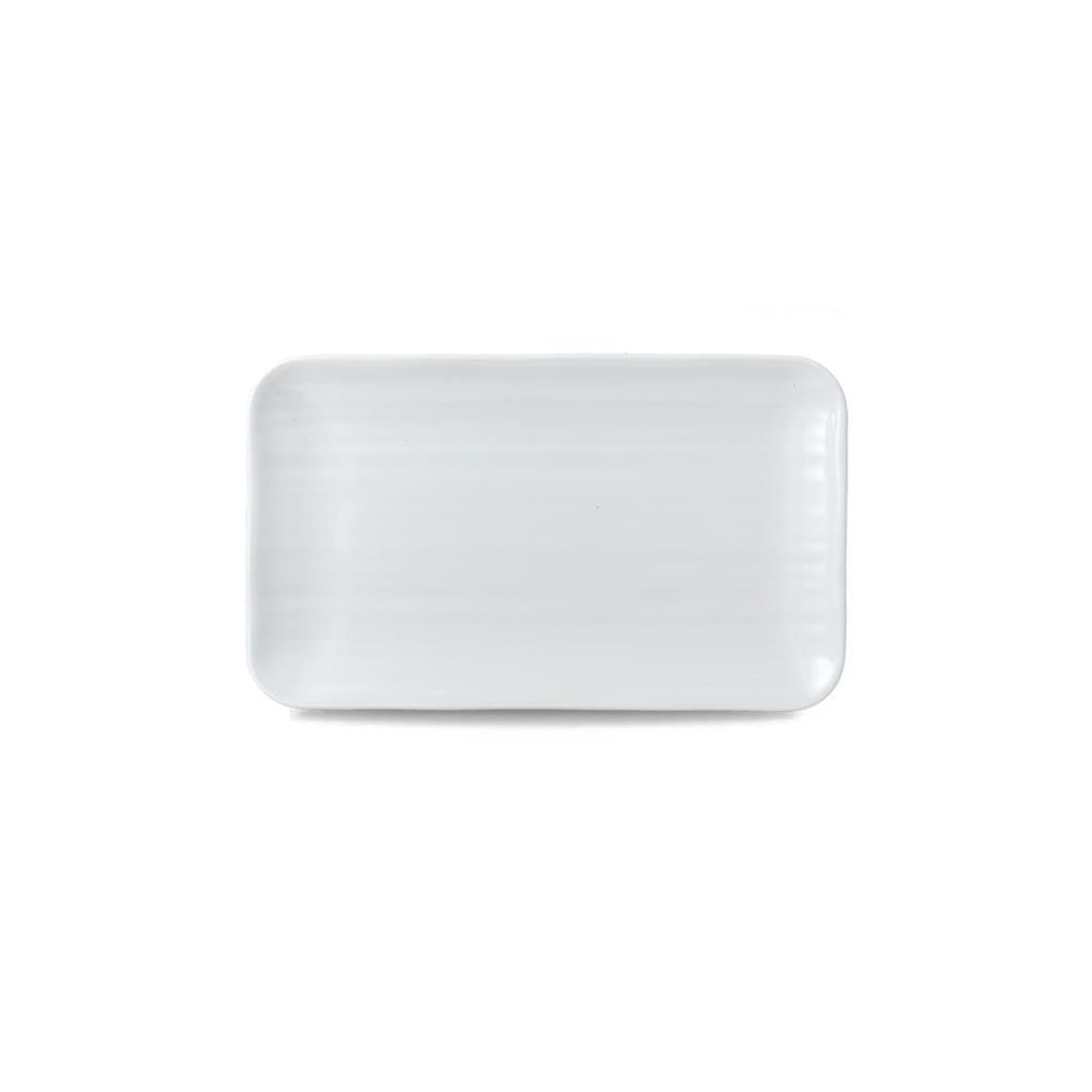 Piatto rettangolare organic 27 x 16 cm White - Dudson