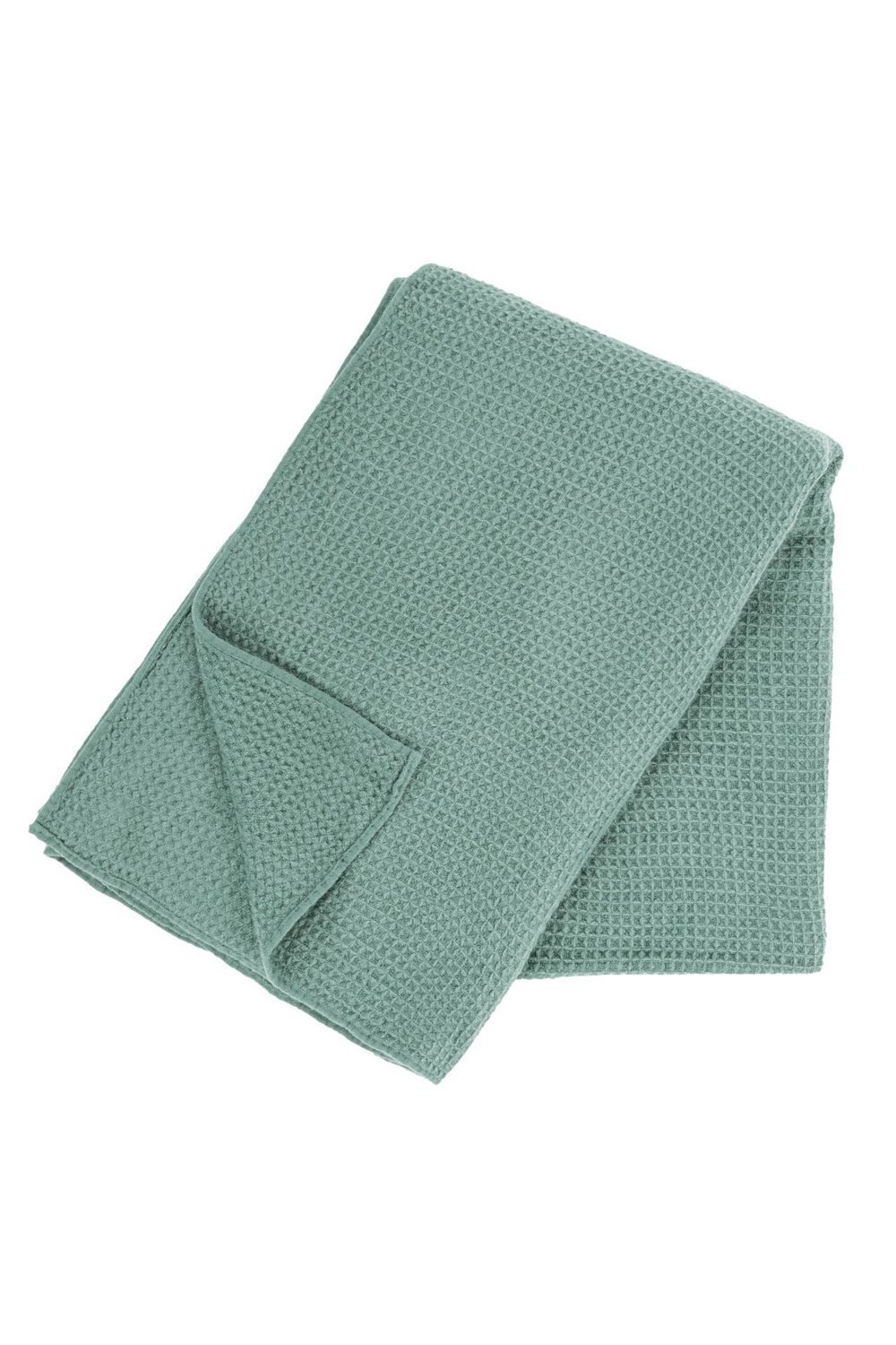 Plaid morbido  a nido d'ape 130x170 cm Verde Salvia - Tirolix