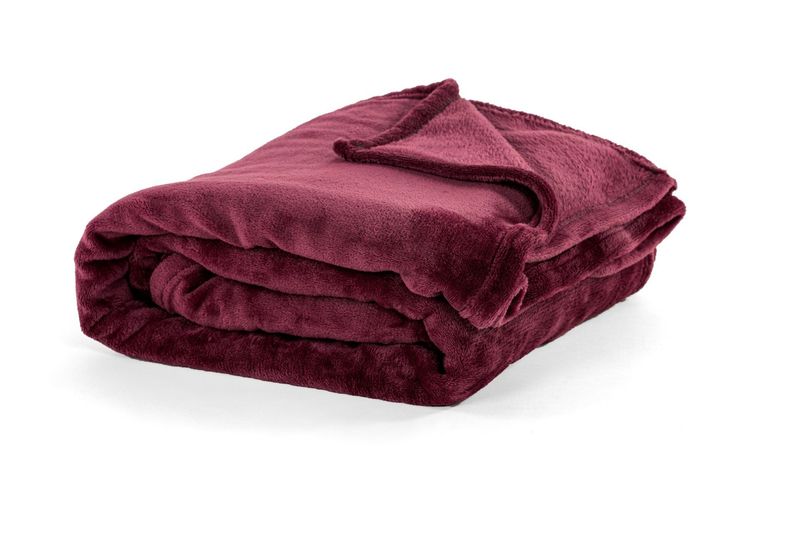 Plaid morbido in pile 130 x 160 cm Rosso - Tirolix