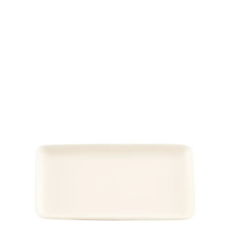 Piatto rettangolare 12,5 x 23 cm Levante Avorio - Zafferano