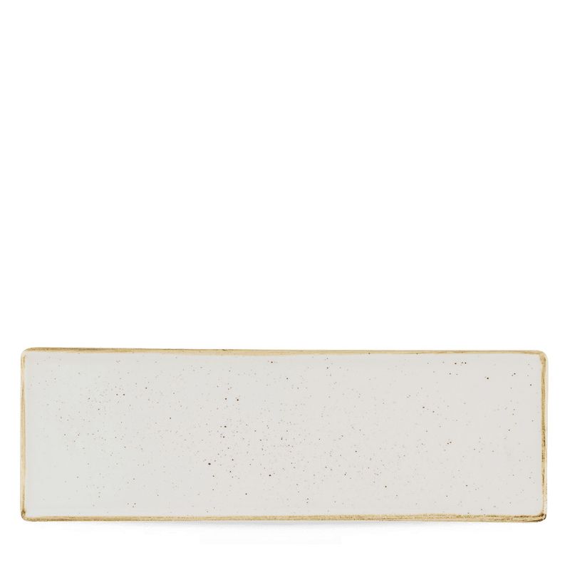 Piatto Rettangolare 33X11 cm Stonecast Barley White - Churchill