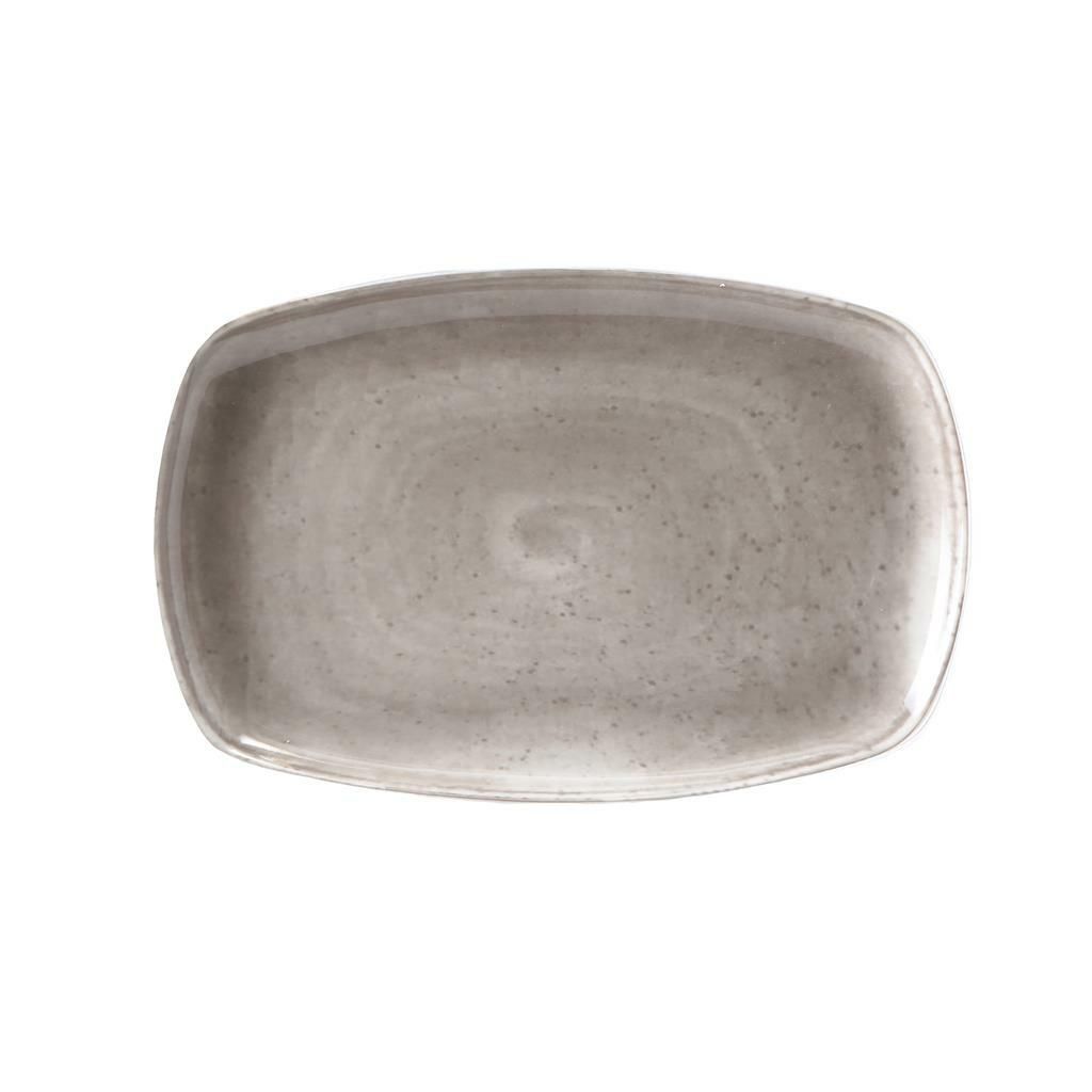 Piatto Rettangolare 30,5 x 20 cm Grigio Matiz - Tirolix