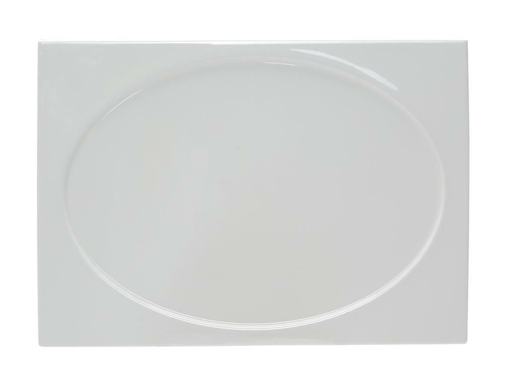 Piatto Rettangolare 35 x 25 cm Gourmet Bone China - Tirolix