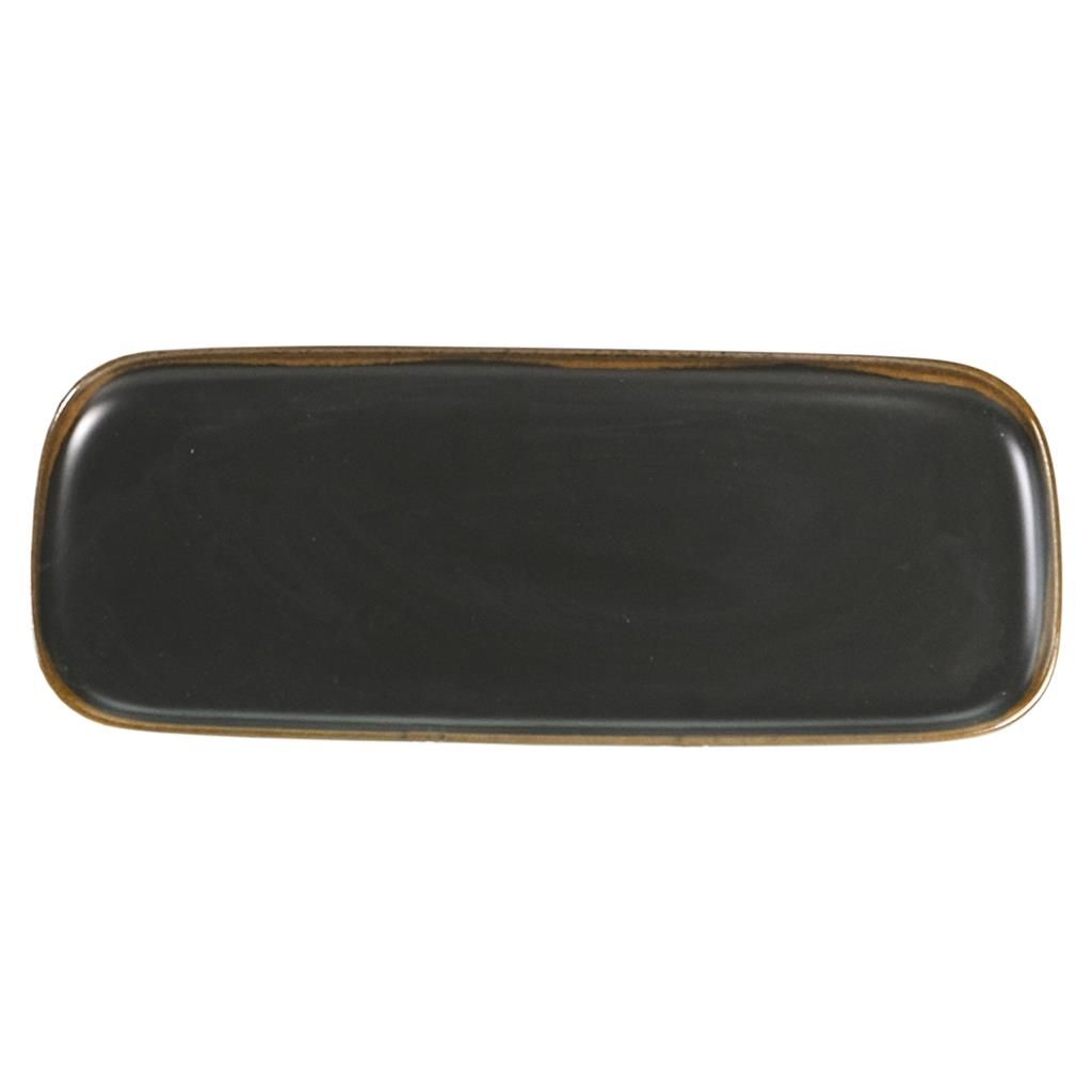 Piatto Rettangolare 37 x 13 cm Universal Gloomy Nero - Costa Verde