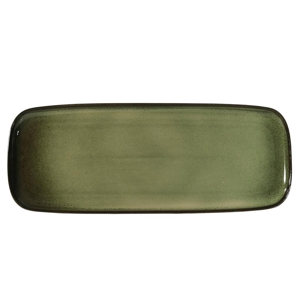 Piatto Rettangolare 37 x 13 cm Verde Universal Ambitious - Costa Verde