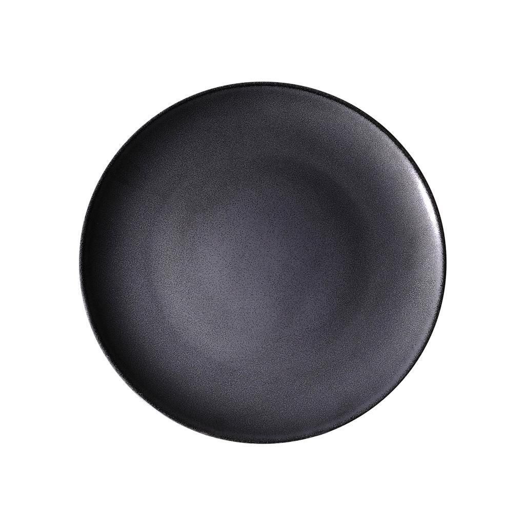 Piatto Piano Coupe 21 cm Nero Saturno Angry - Costa Verde