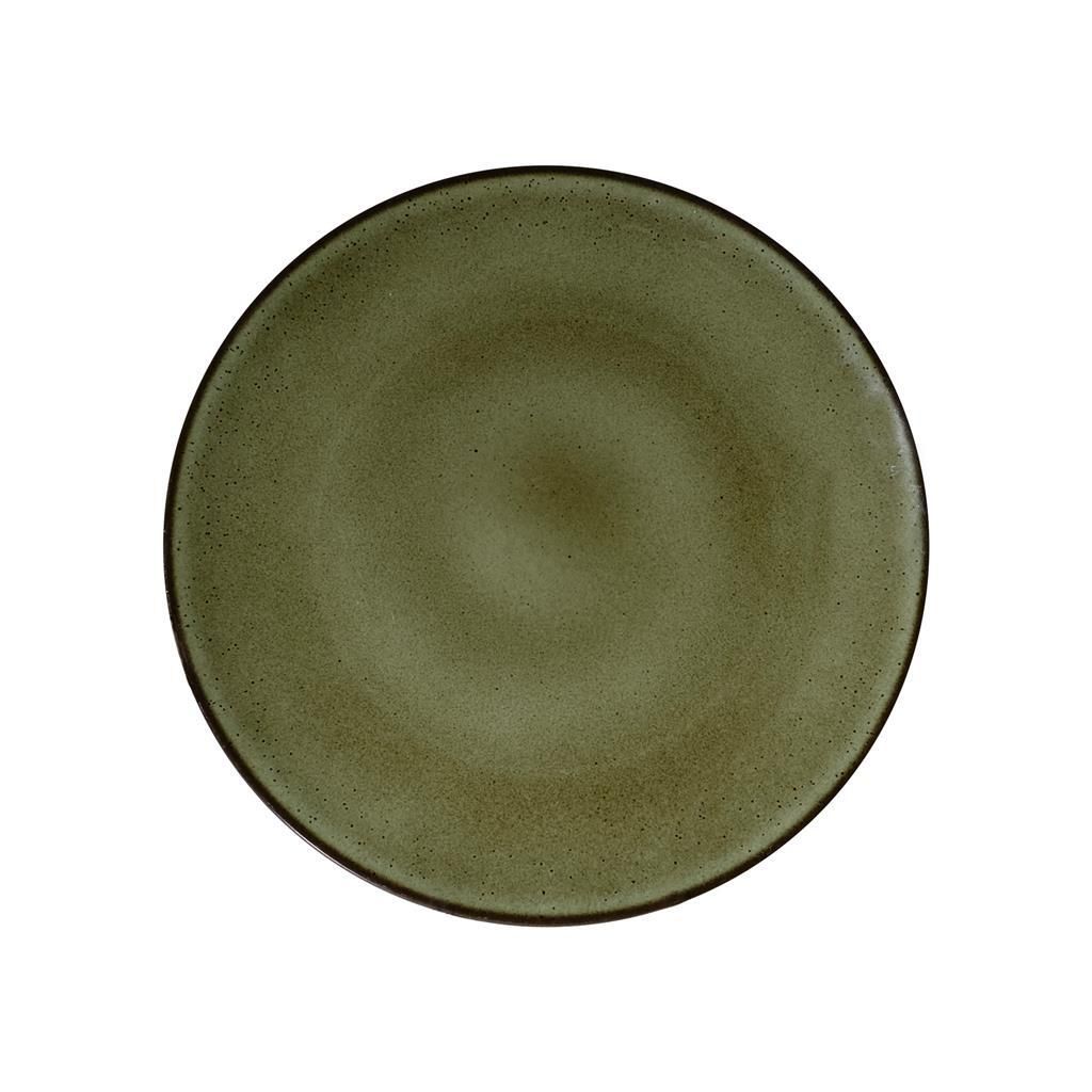 Piatto Piano Coupe 28 cm Verde Saturno Ambitious - Costa Verde