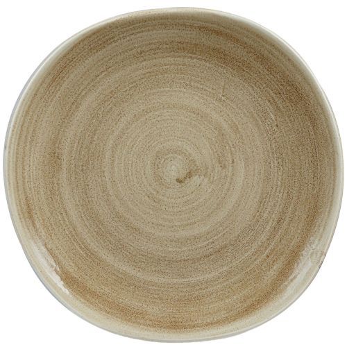 Piatto Piano Organic 26,4 Cm Stonecast Patina Antique Taupe - Churchill