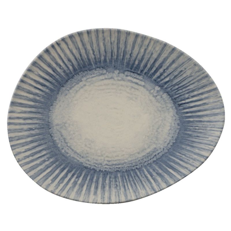 Piatto piano organico 31 x 26 cm Sunlight Blue - Arthur Krupp