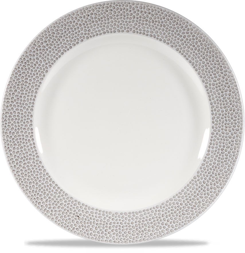 Piatto Piano 27,6 Cm Isla Spinwash Shale Grey - Churchill