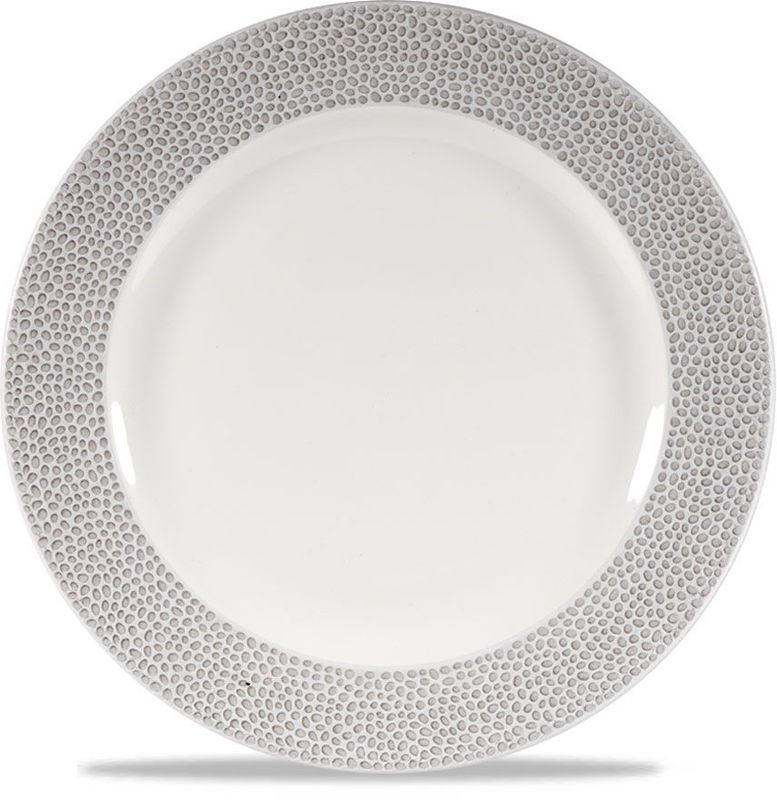 Piatto Piano 27,6 Cm Isla Spinwash Shale Grey - Churchill