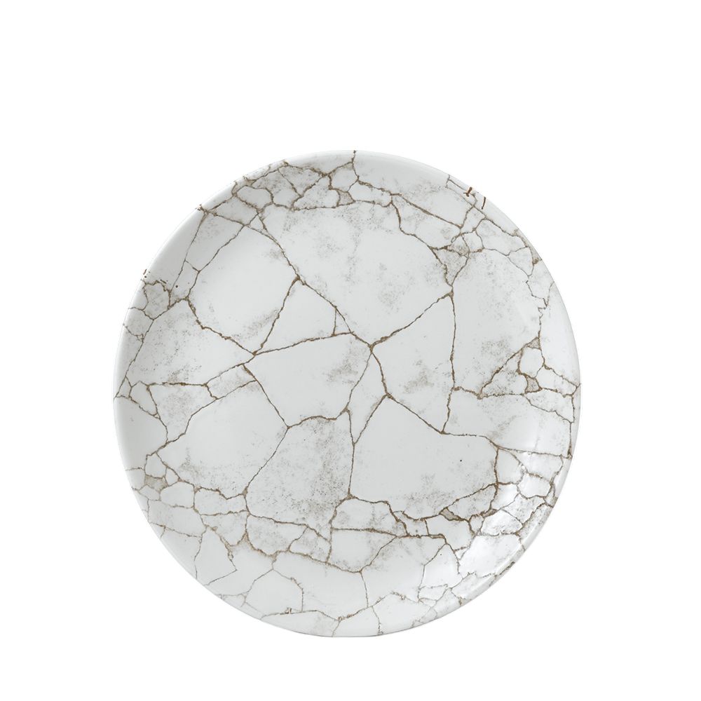 Piatto Piano 28,8 Cm Studio Prints Kintsugi Agate Grey - Churchill