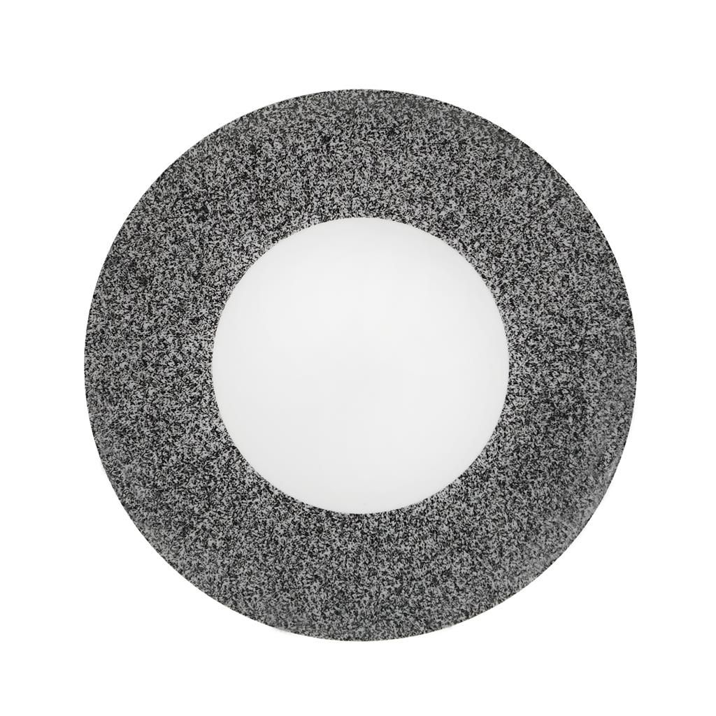 Piatto Piano Coupe 28 cm Saturno Raw Grigio - Costa Verde