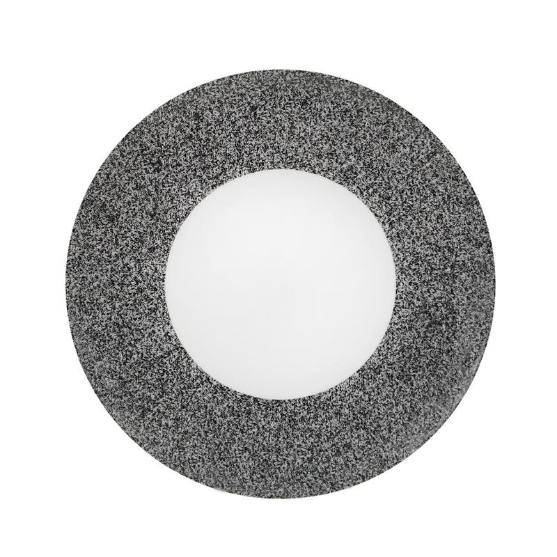 Piatto Piano Coupe 28 cm Saturno Raw Grigio - Costa Verde