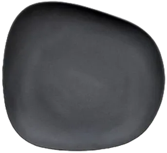 Piatto Piano Nero Opaco 26 cm Yayoi - Cookplay