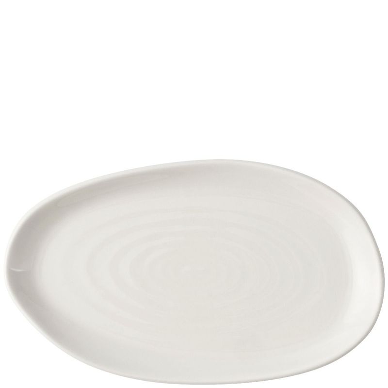 Piatto Piano Organic 22 X 13 Cm Natural Bianco - Churchill