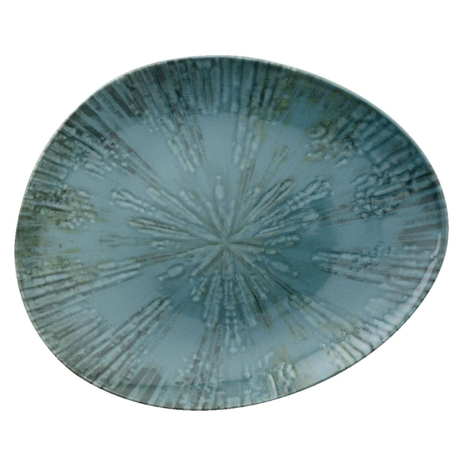 Piatto piano organico 31 x 26 cm Fusion Blu - Arthur Krupp