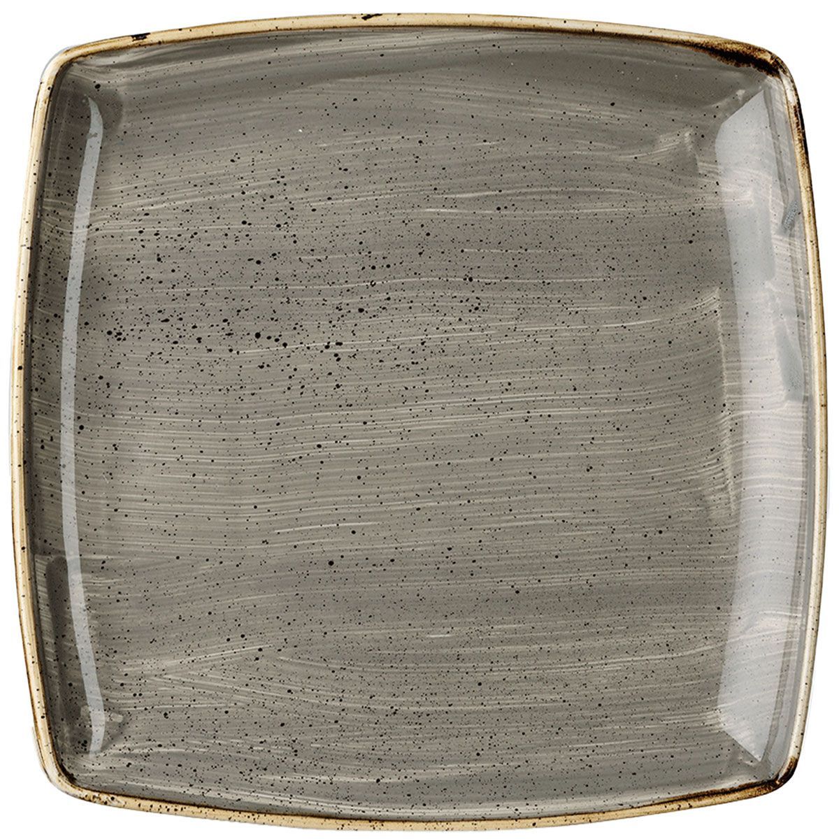 Piatto Piano Quadrato 26,8 Cm Stonecast Peppercorn Grey - Churchill