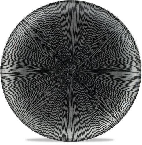 Piatto Piano 28,8 Cm Studio Prints Homespun Agano Black - Churchill