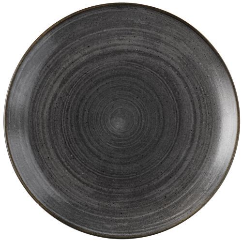 Piatto Piano 28,8 Cm Stonecast Raw Black - Churchill