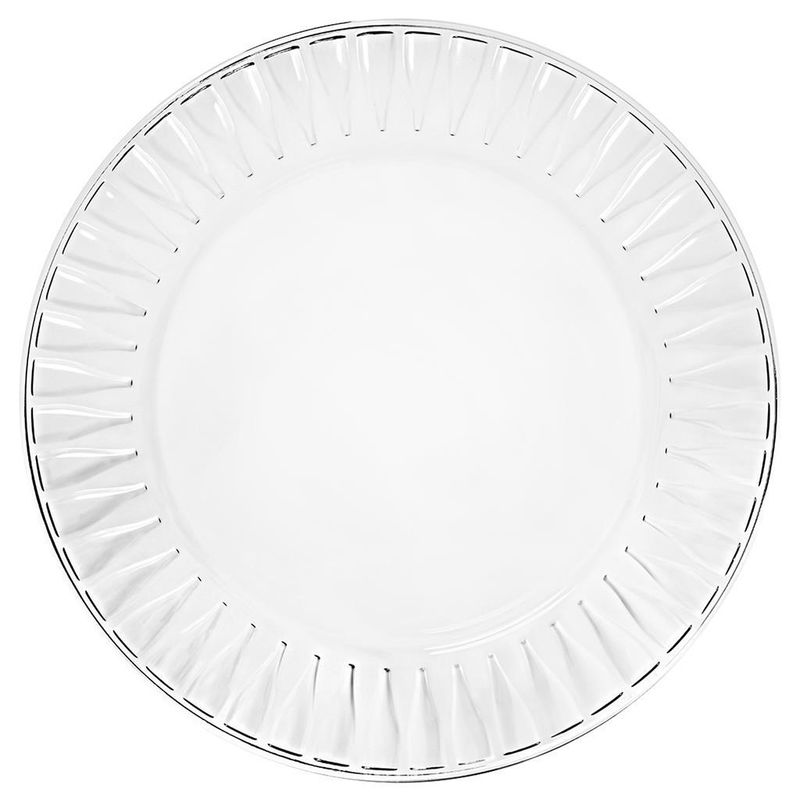 Piatto Piano 32 cm Murano Ottico - Vetri Delle Venezie