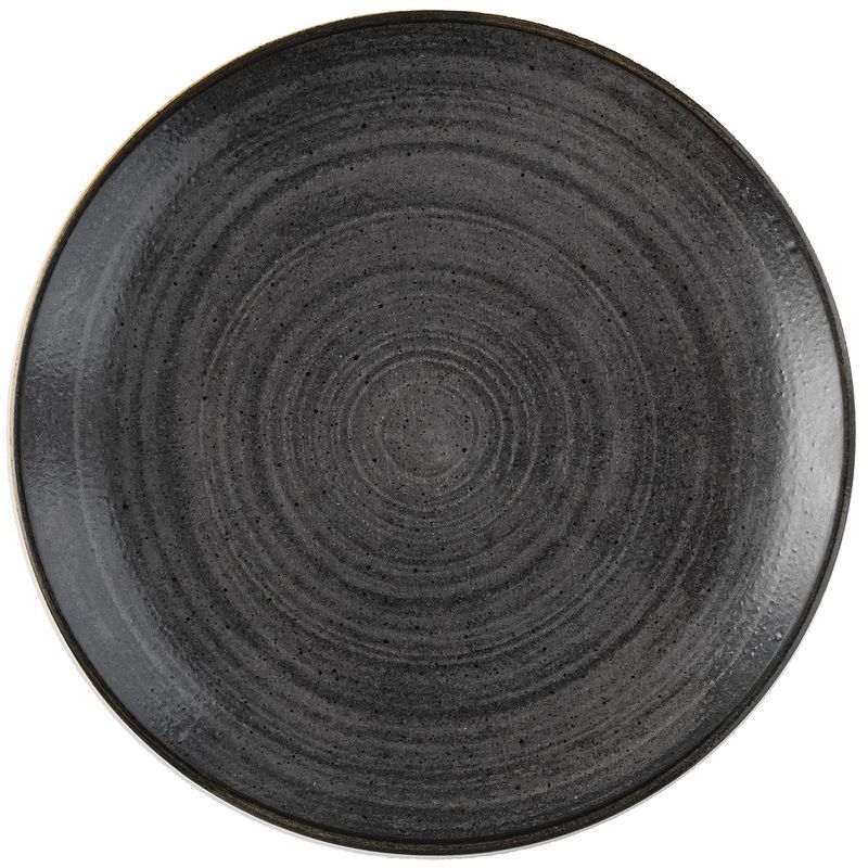 Piatto Piano 21,7 Cm Stonecast Raw Black - Churchill
