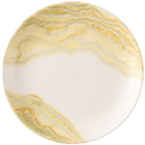 Piatto Piano 21,7 Cm Inked Collection Tide Gold - Churchill