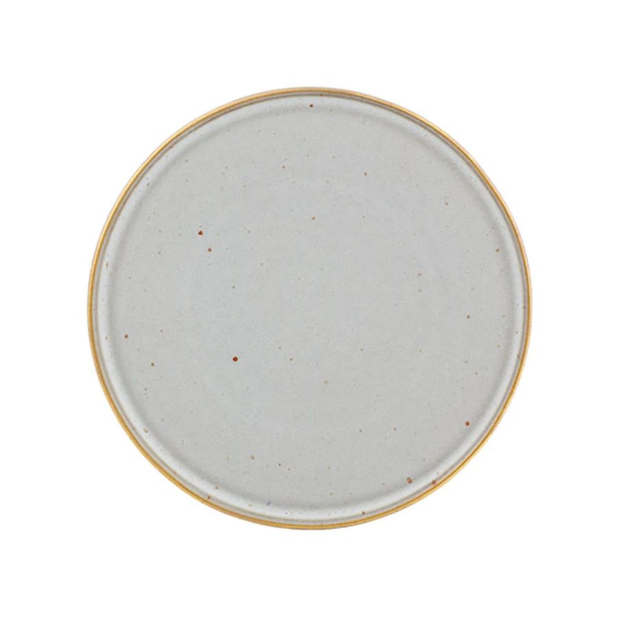 Piatto Piano 22 Cm Gold Stone White - Vista Alegre