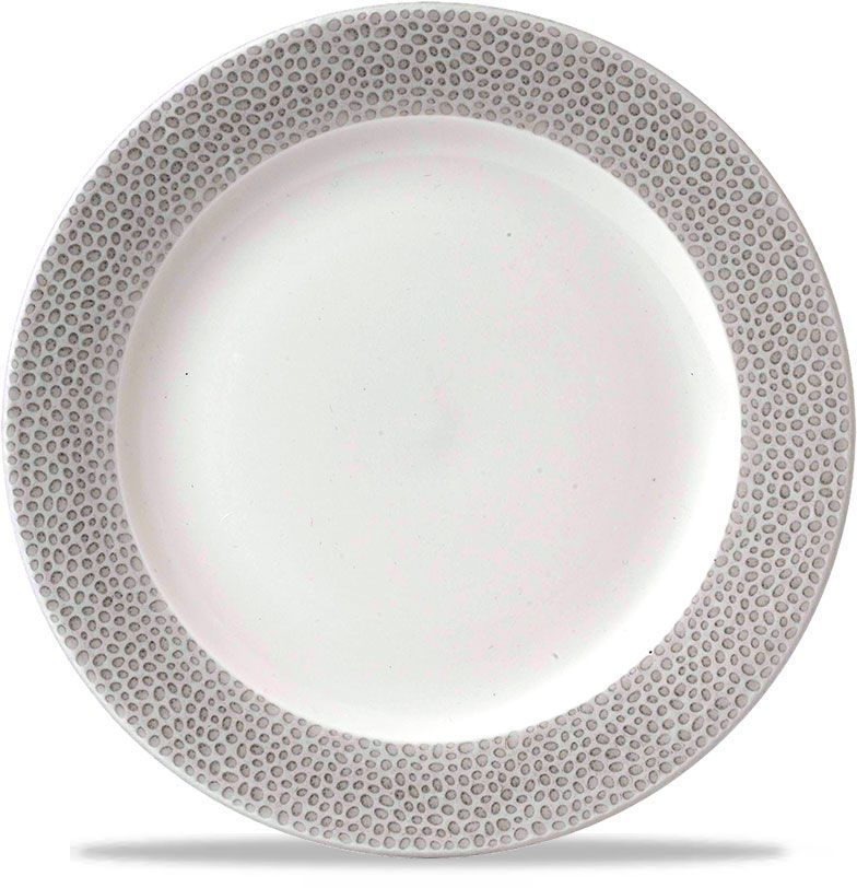 Piatto Piano 23,4 Cm Isla Spinwash Shale Grey - Churchill