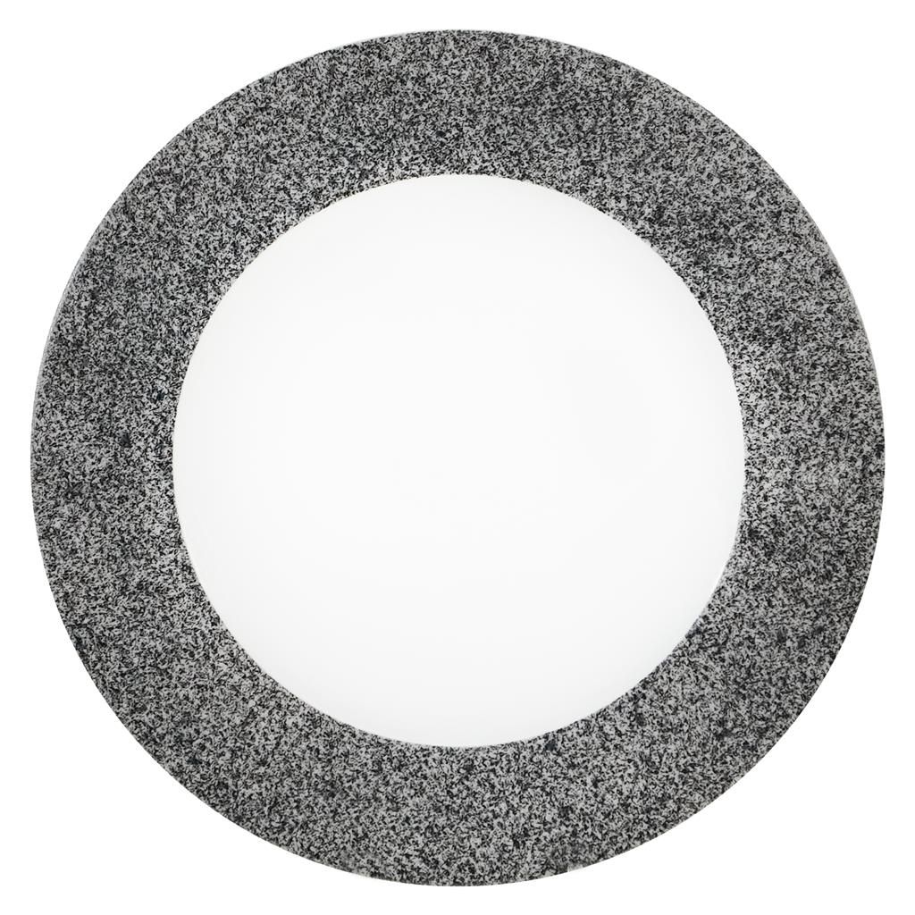 Piatto Piano 33 cm Saturno Raw Grigio - Costa Verde