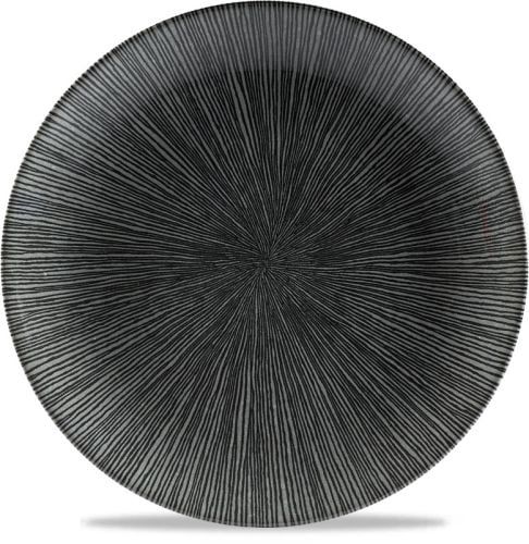 Piatto Piano 21,7 Cm Studio Prints Homespun Agano Black - Churchill