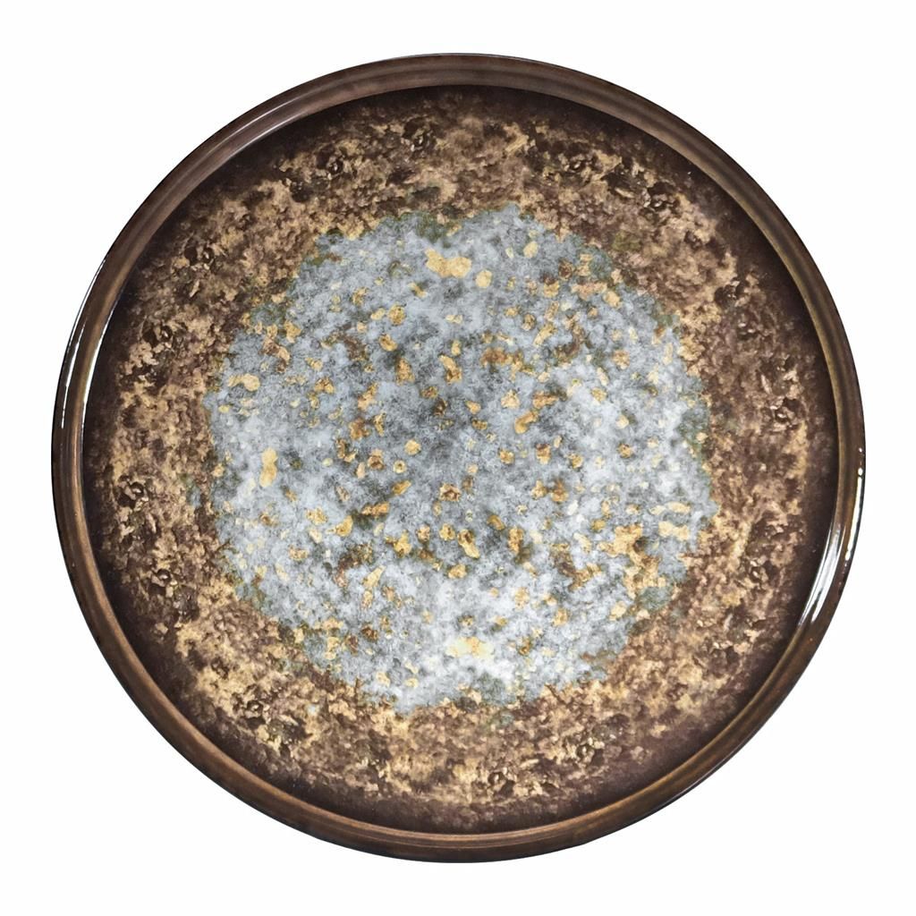 Piatto Piano 26,5 cm Marrone Wall Brown - Tirolix