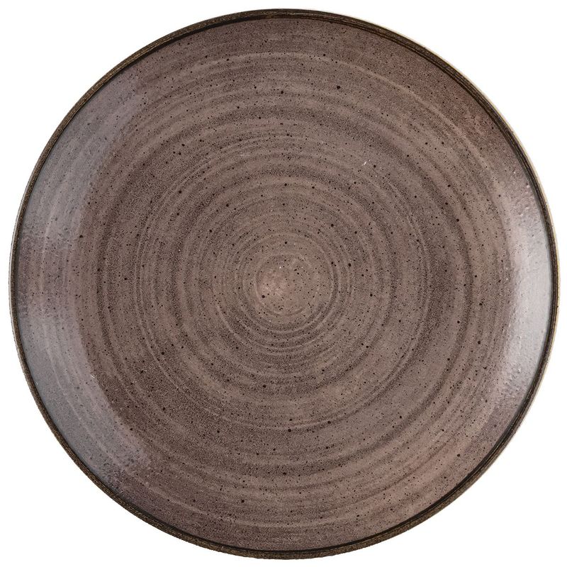 Piatto Piano 26 Cm Stonecast Raw Brown - Churchill