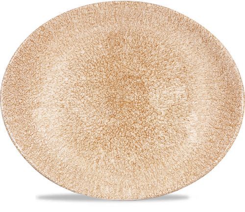 Piatto Ovale 27 X 22,9 Cm Studio Prints Raku Garnet Orange - Churchill