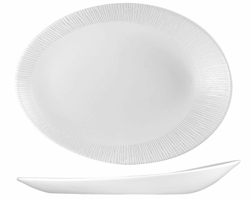 Piatto Ovale 29 X 22,7 X 3,8 Cm Bamboo Glass - Churchill