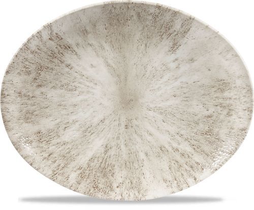 Piatto Ovale 31,7 X 25,5 Cm Studio Prints Stone Agate Grey - Churchill
