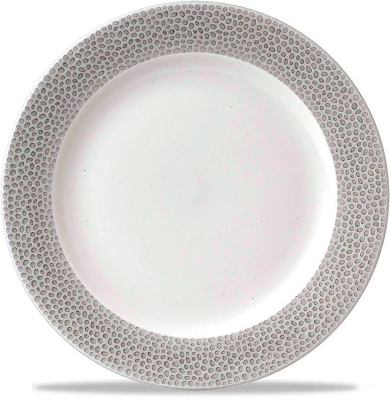 Piatto Piano 17 Cm Isla Spinwash Shale Grey - Churchill