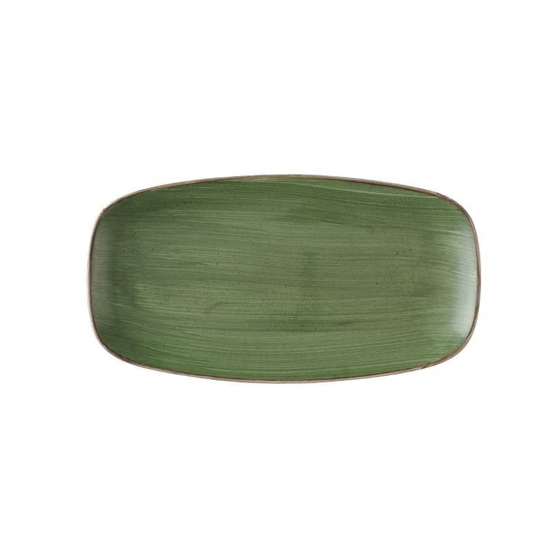 Piatto Oblungo 29,8 X 15,3 Cm Stonecast Sorrel Green - Churchill