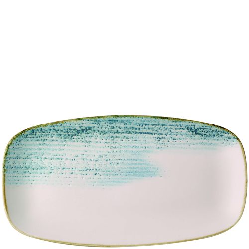 Piatto Oblungo 29,8 X 15,3 Cm Studio Prints Homespun Accents Aquamarine - Churchill