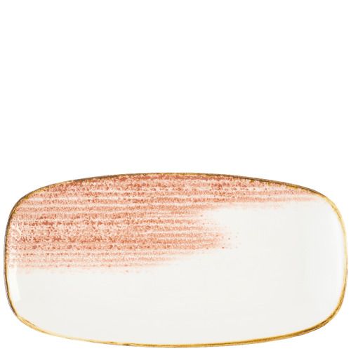 Piatto Oblungo 29,8 X 15,3 Cm Studio Prints Homespun Accents Coral - Churchill