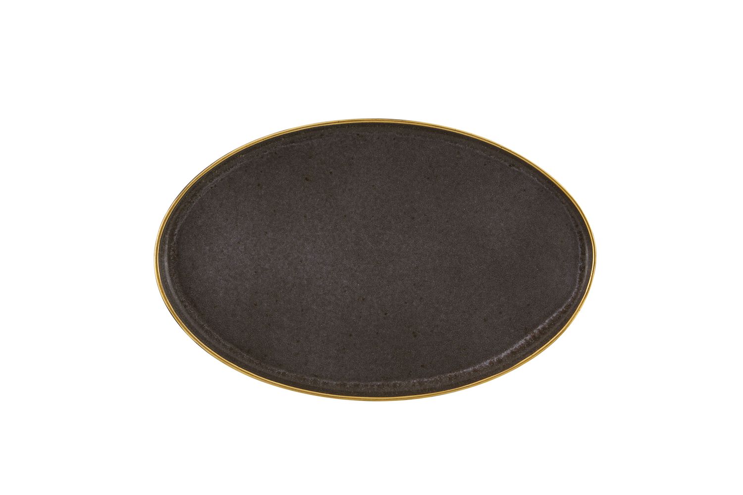 Piatto Ovale 40 Cm Gold Stone Bronze - Vista Alegre