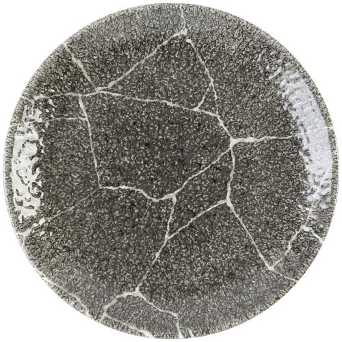 Piatto Piano 16,5 Cm Studio Prints Kintsugi Reverse Quartz Black - Churchill