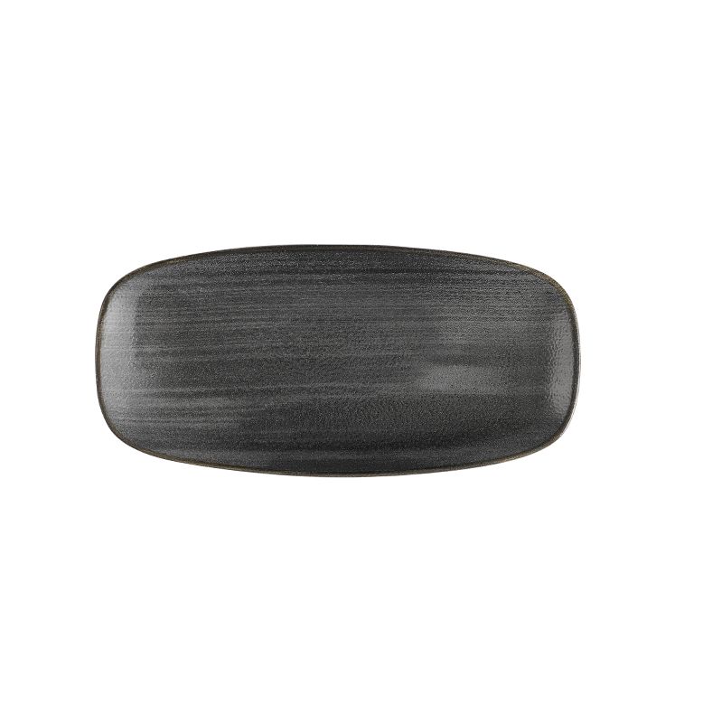 Piatto Oblungo 26,9 X 12,7 Cm Stonecast Raw Black - Churchill