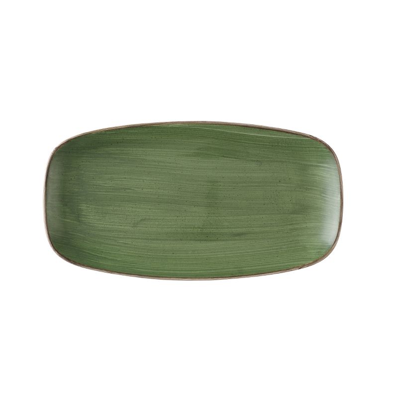 Piatto Oblungo 35,5 X 18,9 Cm Stonecast Sorrel Green - Churchill