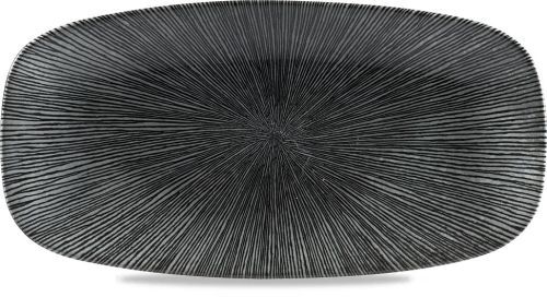 Piatto Oblungo 35,5 X 18,9 Cm Studio Prints Homespun Agano Black - Churchill